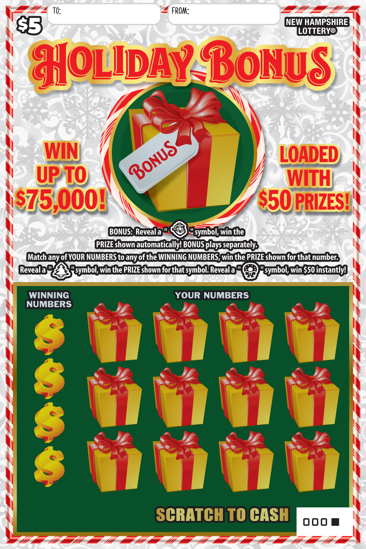 Holiday Scratch Tickets (annual family)